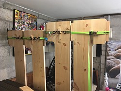 Open wardrobes 