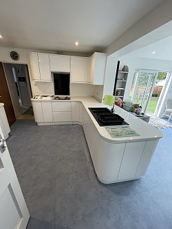 Kitchen and new extension