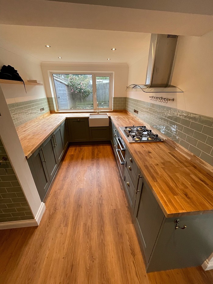 Solid oak work tops