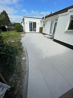 Porcelain patio