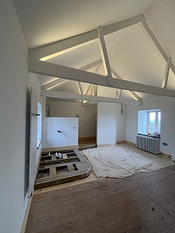 New walls and vaulted ceilings